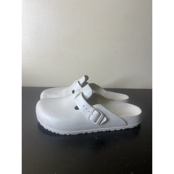 Birkenstock Shoes - white Birkenstock Boston EVA clogs Women’s Size 8
